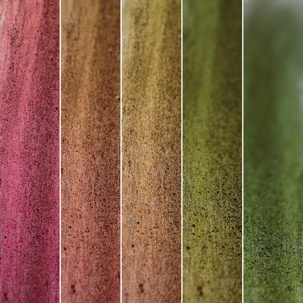 Pink green multichrome pigment