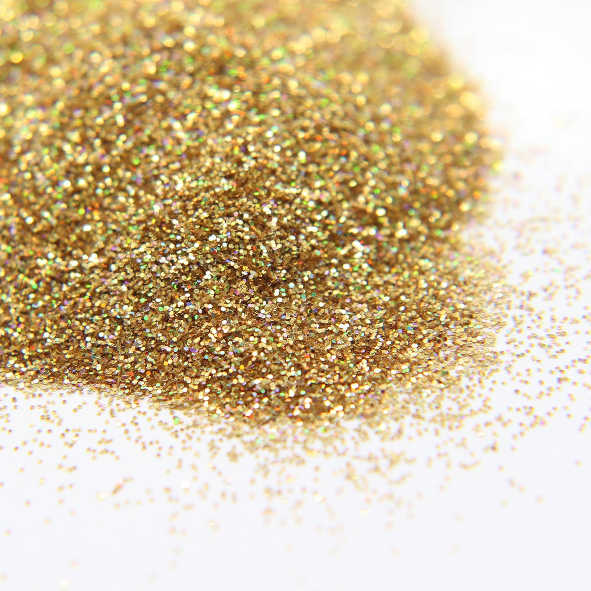 Glitter - Gold Holographic hex .008