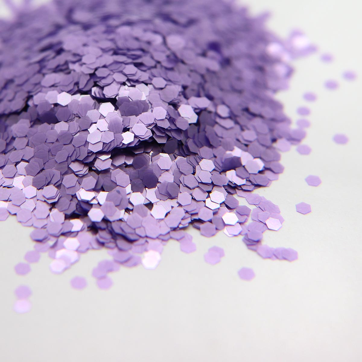 Glitter - Matte Lavender hex .062