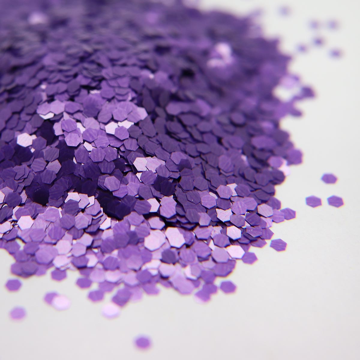 Glitter - Matte Purple Hex .062