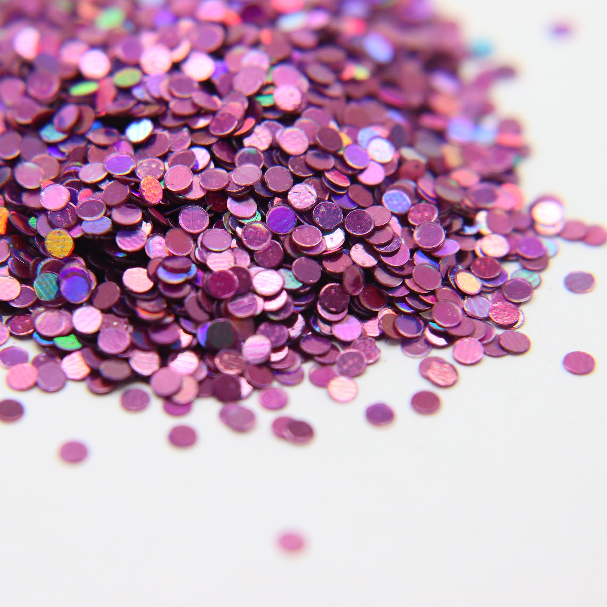Glitter - Violet Holographic Dots .078