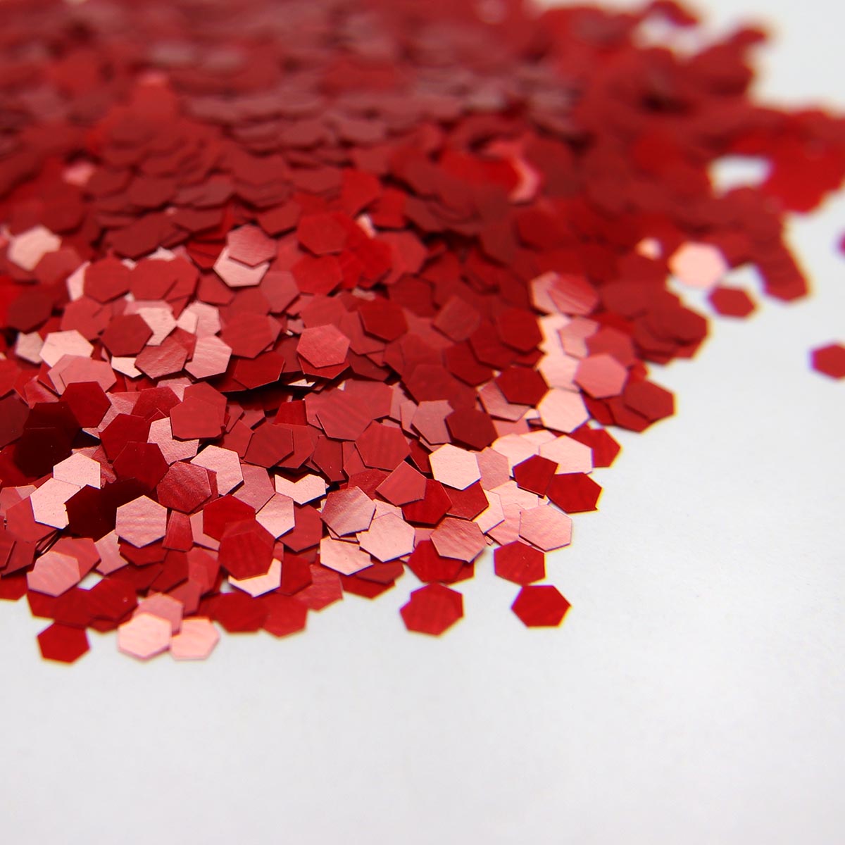Glitter - Matte Dark Red Hex .094